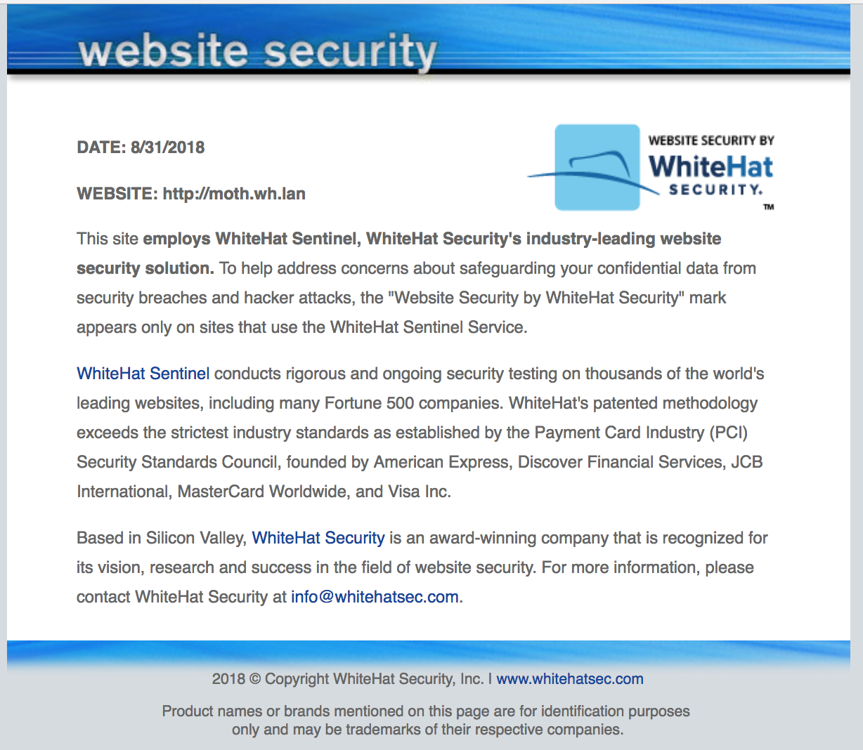 website security