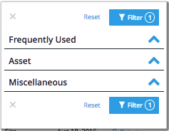 filter selection