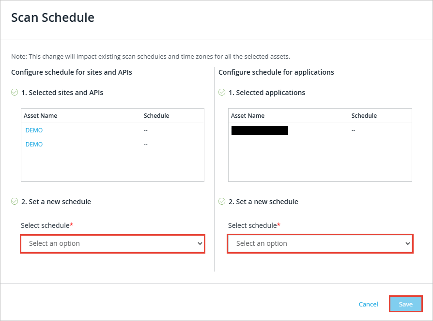 schedule scan bulk 2 bd