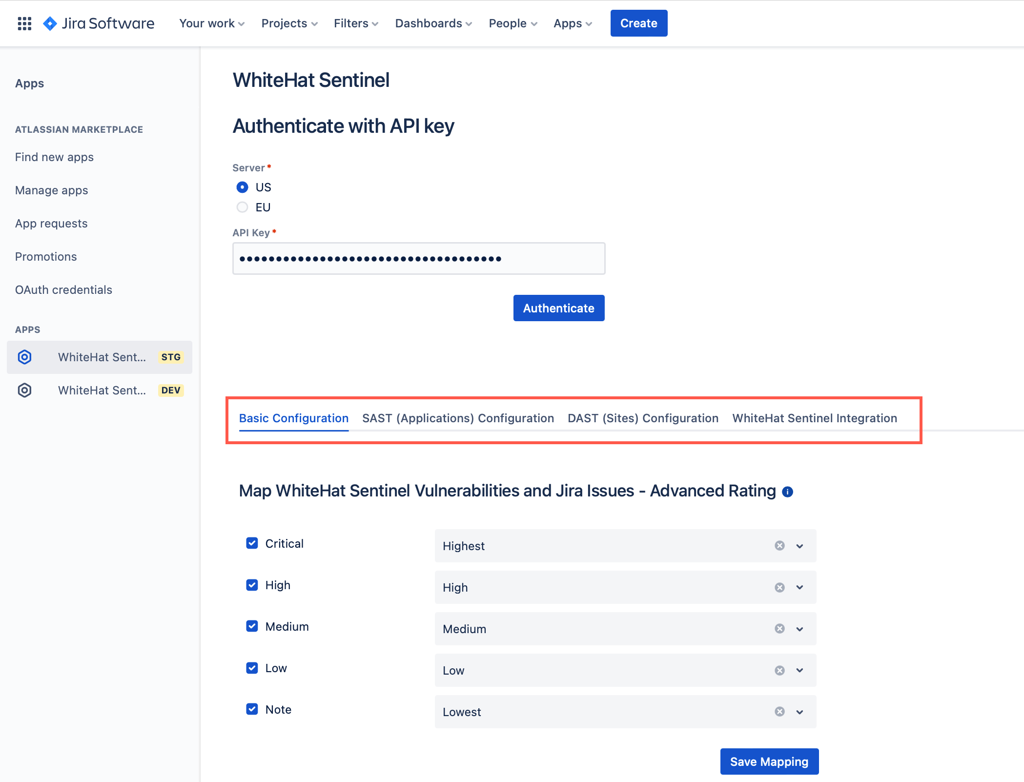 jira cloud config landing 1